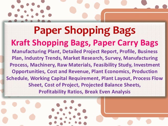 Paper Carry Bags Business Plan Paper Carry Bags Business Plan