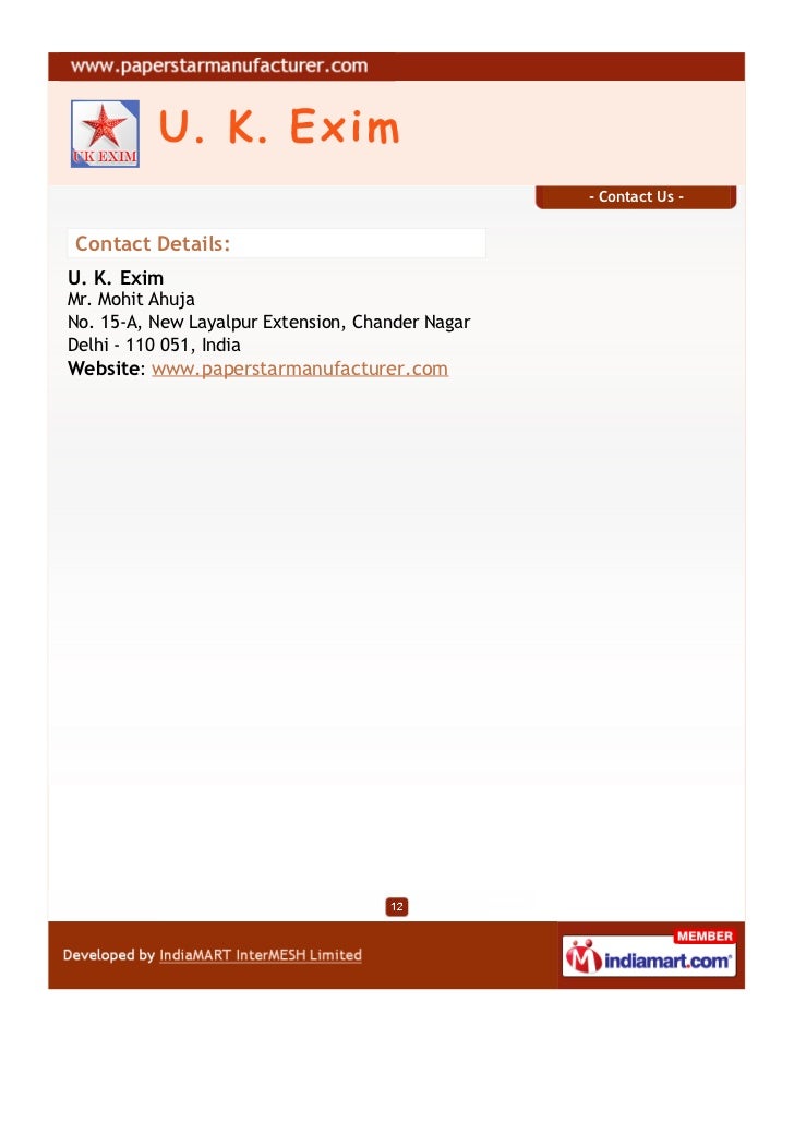 nz tools n test U. Handicraft And Exim, K. Delhi, Paper Products