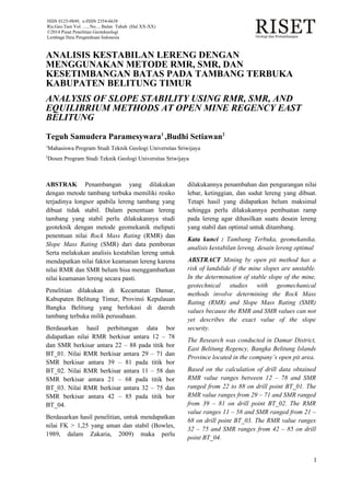 Paper teguh jrisetgeotam | PDF