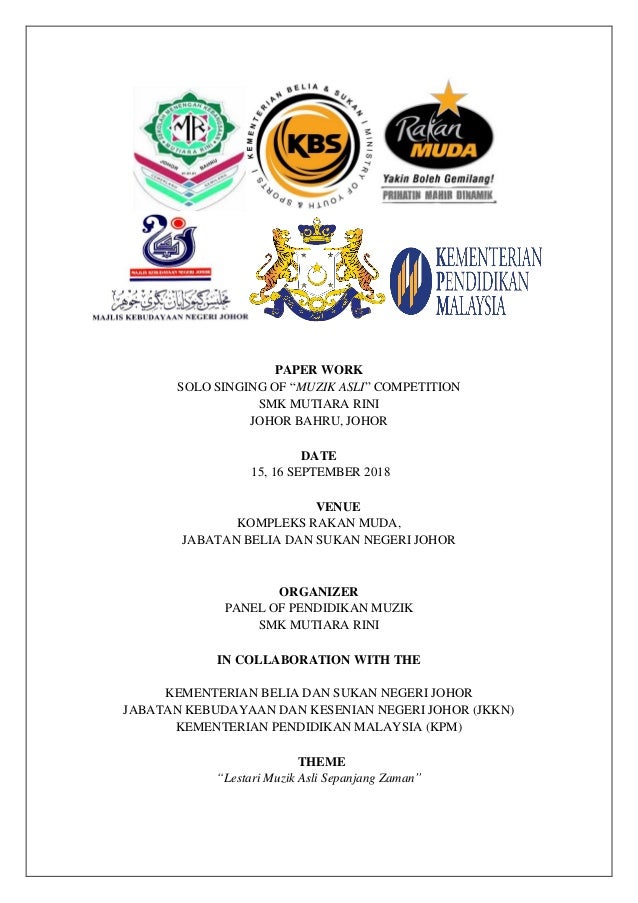 kertas kerja pertandingan memancing