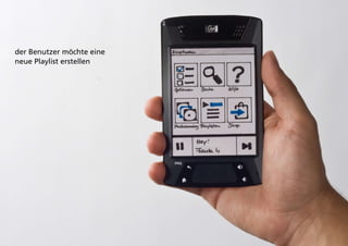 der Benutzer möchte eine
neue Playlist erstellen
 