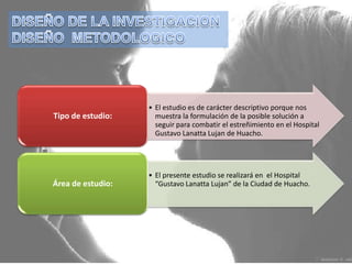 DISEÑO DE LA INVESTIGACION DISEÑO  METODOLOGICO