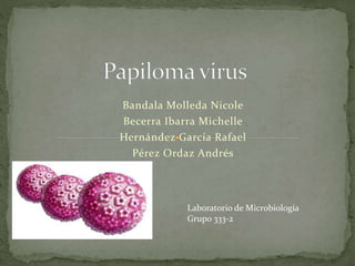 Bandala Molleda Nicole
Becerra Ibarra Michelle
Hernández García Rafael
Pérez Ordaz Andrés
Laboratorio de Microbiología
Grupo 333-2
 