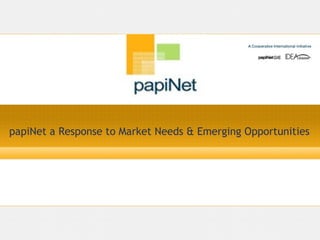 papiNet a Response to Market Needs & Emerging Opportunities
 