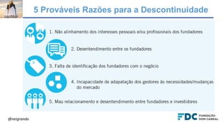 5 Prováveis Razões para a Descontinuidade
@neigrando
 