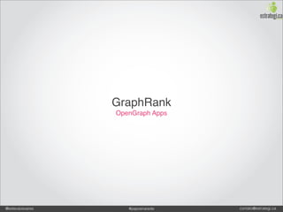 GraphRank
                 OpenGraph Apps




@estevaosoares      #paposnarede   contato@estrategi.ca
 