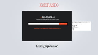 IGNORANDO
http://gitignore.io/
 