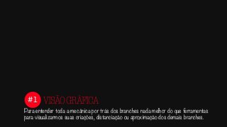 #1
Para entender toda a mecânica por trás dos branches nada melhor do que ferramentas
para visualizarmos suas criações, distanciação ou aproximação dos demais branches.
VISÃOGRÁFICA
 