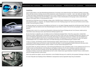 RODENSTOCK feat. Caschimoto RODENSTOCK feat. Caschimoto RODENSTOCK feat. Caschimoto RODENSTOCK feat. Caschimoto RODENSTOCK fe
Empfehlung
Eine der großen Stärken ist der hohe Bekanntheitsgrad Rodenstocks. Die Kunden wissen darüber Bescheid, dass Rodenstock qualitativ hochwertige
Brillen und Gläser herstellt. Allerdings muss das mehr kommuniziert werden. Konkurrenten wie „Ray Ban“, „Zeiss“ und „Dolce und Gabbana“ fallen
vor allem durch mehrere Werbeanzeigen auf und spielen sich so in den Vordergrund. Somit ist es wichtig, dass Rodenstock Werbung schaltet, sei es
durch Anzeigen in Magazinen oder auch durch Plakate in und an Filialen. So kann Aufmerksamkeit auf sich gezogen werden, und das Bild einer
qualitativ hochwertigen Marke in Erinnerung gebracht werden.
Doch damit das Erfolg bringt, muss die Zielgruppe verjüngt werden. Schließlich bringt es Rodenstock nichts, Aufmerksamkeit auf sich zu ziehen,
doch potentielle Kunden zu „vergraulen“, da vorhandene Modelle eher für über 50 jährige geeignet sind. Somit muss das Portfolio erweitert werden,
um dem Trend nicht hinterher zu hinken.
So kann also dank einer Line-Extension, die trendbewusst und innovativ ist, eine jüngere Zielgruppe angesprochen und überzeugt werden. Damit wird
die vorhandene Stärke der Qualität und der hohe Bekanntheitsgrad mit neuen Stärken in Sachen Trend und Innovation gekoppelt, was besseren Absatz
garantiert.
Allerdings reicht es nicht, nur zu versuchen neue Kundschaft zu bekommen durch bessere Werbung und einer Line-Extension, sondern auch die
Absatzmittler müssen überzeugt werden, damit Rodenstock überhaupt angeboten wird.
Bei dem Storecheck ist aufgefallen, dass viele Optiker den Service Rodenstocks bemängelt haben. Vielen fiel es sogar schwer, Auskunft über
Rodenstock zu geben, aufgrund großer Unzufriedenheit. Gerade auch die Apollo Filialen waren eher unfreundlich und haben davon abgeraten, wenn
man sie auf Rodenstock angesprochen hat. Dies war besonders überraschend, da Apollo laut Aussage eines Verkäufers einer der Hauptpartner ist.
Daran muss natürlich gearbeitet werden! Bietet der Absatzmittler keine Brillen von Rodenstock an, oder rät sogar davon ab, nützen auch jegliche
Werbekampagnen nichts. Die Verkäufer müssen auch vom Produkt überzeugt sein und eine Rodenstock gerne verkaufen wollen.
Um dies zu erreichen, sind Workshops und/oder Verkaufsschulungen möglich. Dadurch können die verschiedenen Absatzmittler über die
verschiedenen Produkte beraten und informiert werden. Somit können die Optiker von der herausragenden Qualität Rodenstocks überzeugt werden.
Gleichzeitig können neue Modelle präsentiert, und die Verkäufer so auf den neuesten Stand gebracht werden.
Ein weiterer Punkt, der verbessert werden muss, ist die Positionierung Rodenstocks in den verschiedenen Läden. Es muss mindestens das Ziel sein, die
Modelle zentraler und offensichtlicher in den Schaufenstern und Regalen zu platzieren. Die oft schon vorhandenen Logosticker müssen noch
sichtbarer, und wenn noch nicht im Sortiment, für den Laden angeschafft werden. Außerdem ist es wichtig, in die Vitrinen der hochwertigen
Fassungen zu kommen, um noch mehr Aufmerksamkeit auf sich zu ziehen. Optimal wären eigene Rodenstock-Aufsteller/Vitrinen, in denen aktuelle
und neue Fassungen präsentiert werden können.
Doch ist das natürlich nur möglich, wenn die Absatzmittler von den Produkten überzeugt sind, weshalb die schon genannten Schulungen wichtig sind.
So ist der Erfolg dank einer Kopplung all dieser Maßnahmen vorprogrammiert und das eingestaubte Image fertig zum abstauben!
 