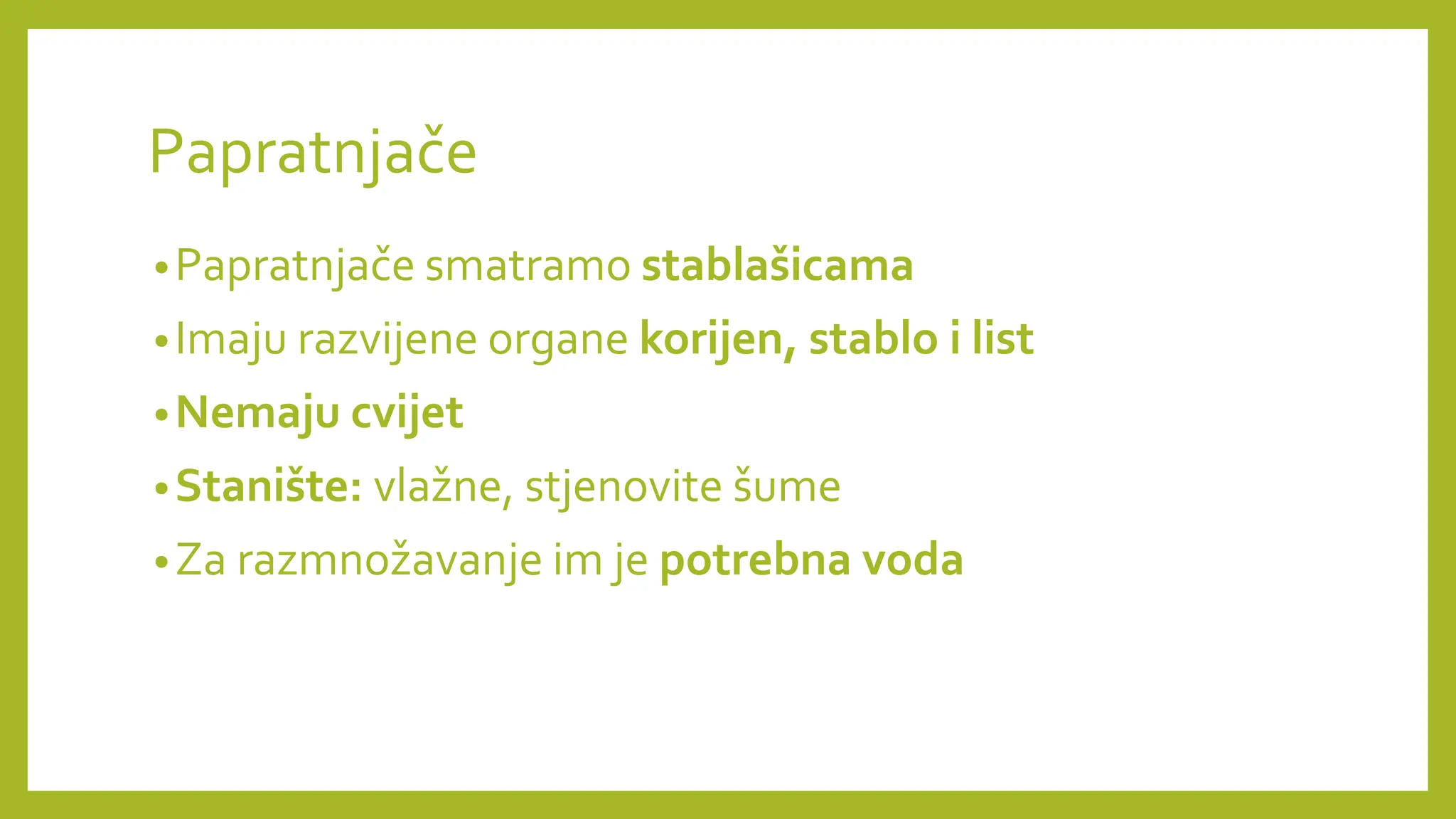 PAPRATNJAČE presentation for biologija 2024 | PPTX
