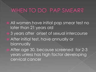 Pap smear | PPTX