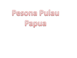 Pesona Pulau Papua