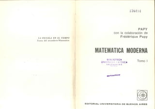Papy matematica moderna pdf