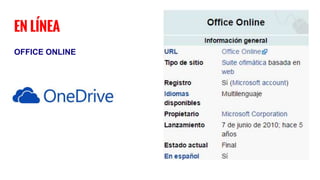 EN LÍNEA
OFFICE ONLINE
 