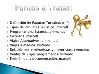 Wilfredo Alonzo.Paquetes Turísticos.