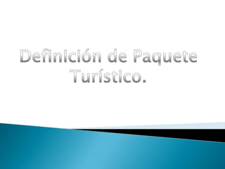 Definición de Paquete Turístico. wilfredoTipos de Paquetes Turístico. marcellProgramar una Estancia. emmanuelCircuitos. marcellViajes Alternativos. emmanuelViajes a medida. wilfredoRelación entre minoristas y mayoristas. emmanuelVentas de viajes programados. wilfredoEmisión de la documentación. marcellPuntos a Tratar:
