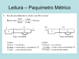 Leitura – Paquimetro Métrico 