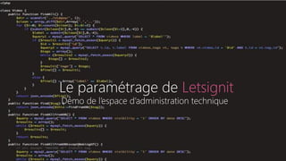 Le paramétrage de Letsignit
Démo de l’espace d’administration technique
 