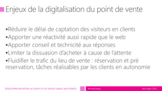 tech.days 2015#mstechdaysDEVELOPPER RELATION LA CLIENT ET LES VENTES GRACE AUX POINTS…
 