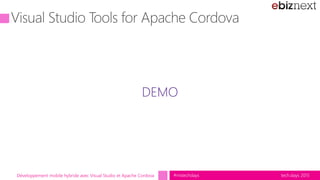 Developpement mobile hybride avec Visual Studio, Apache Cordova