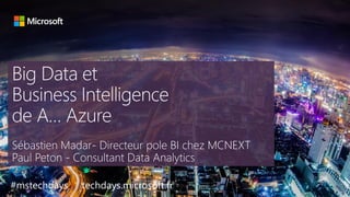 Big Data et Business Intelligence de A… Azure