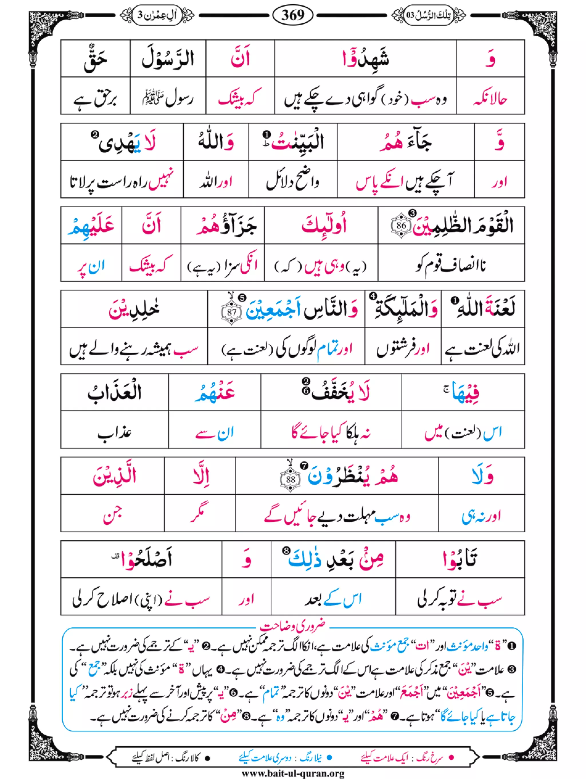 Para 03 (Misbah Ul Quran)