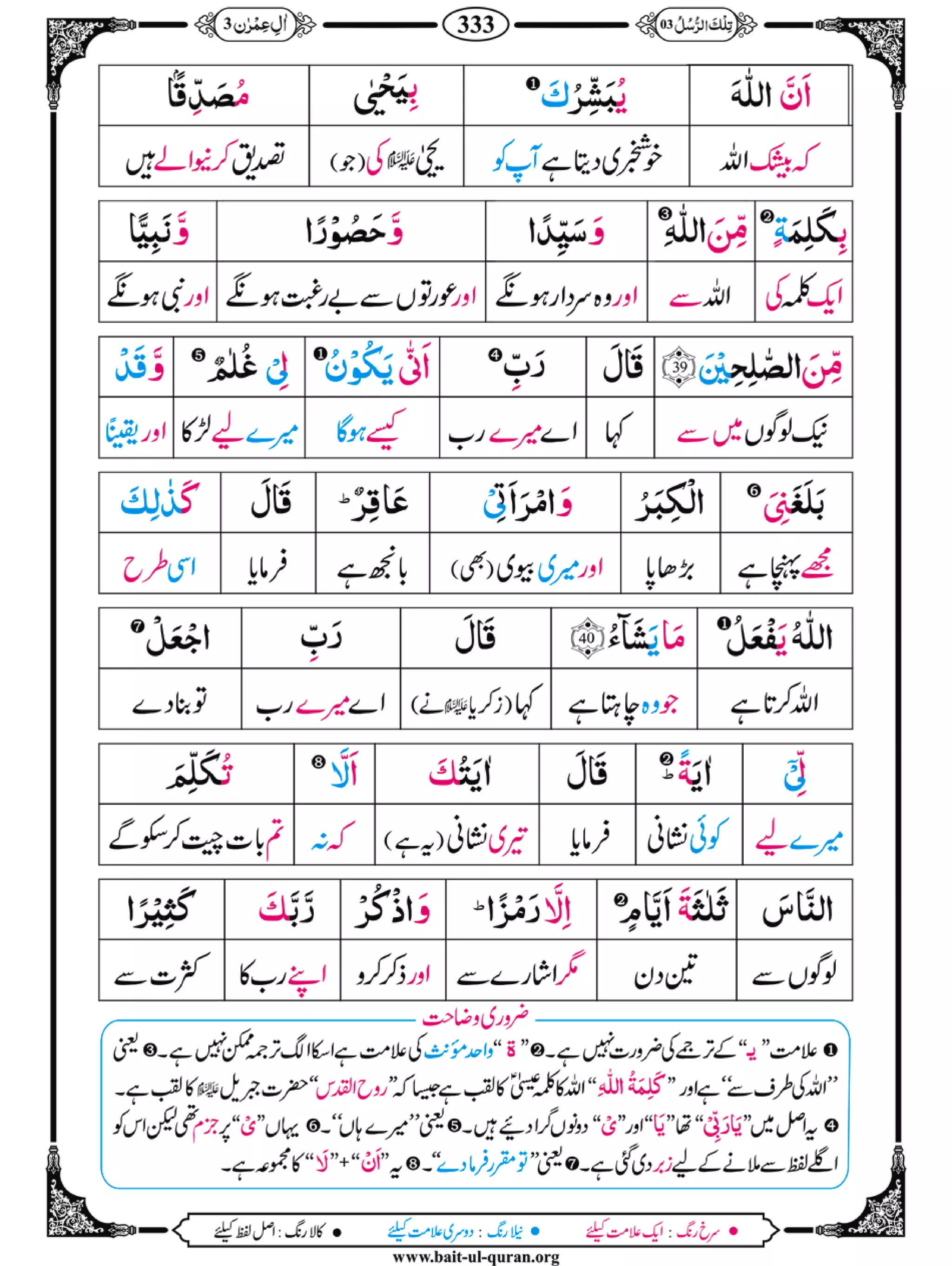 Para 03 (Misbah Ul Quran)