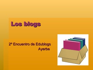 Los blogs 2º Encuentro de Edublogs Ayerbe  