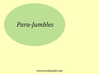 Para-Jumbles
www.wordpandit.com
 