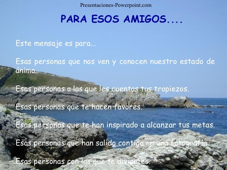 Para los amigos