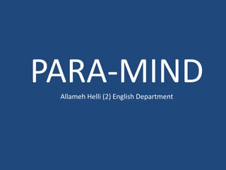PARA-MINDAllamehHelli (2)English Department 