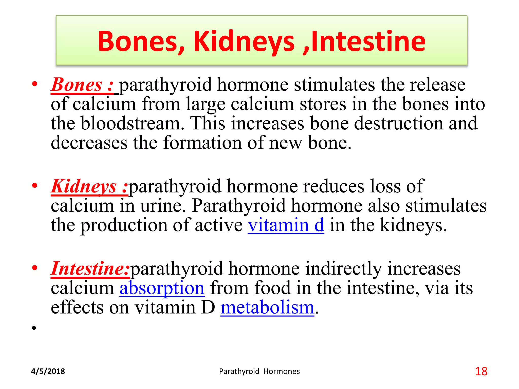 ParaThyroid Hormone Synthesis,Storge Secretion and Transportation | PPTX