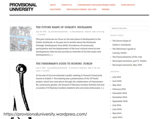https://provisionaluniversity.wordpress.com/
 