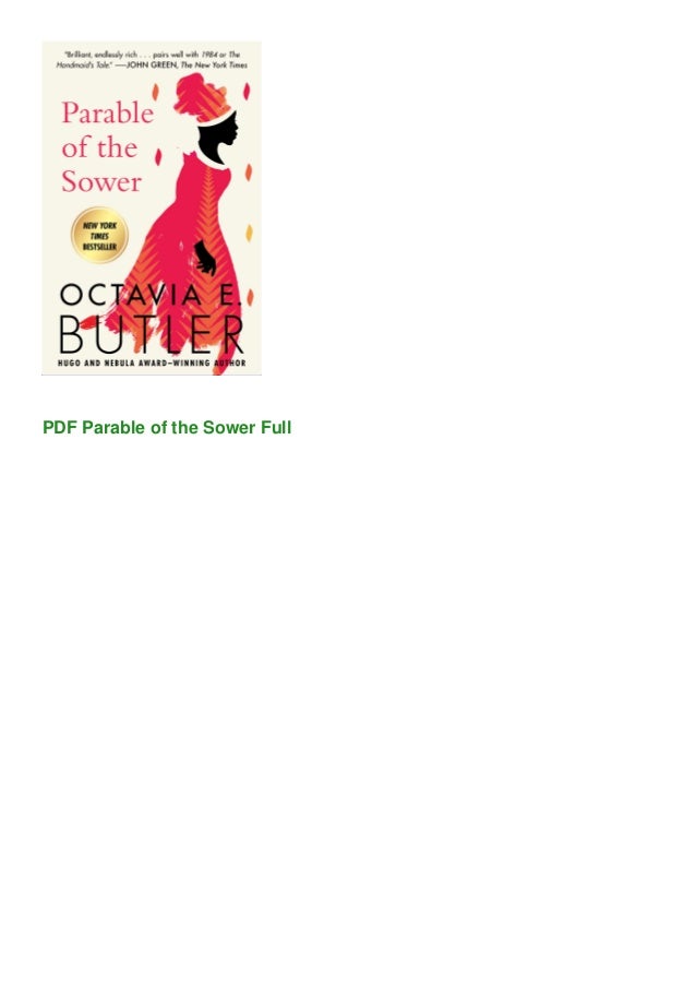 PDF Parable of the Sower Full PDF Parable of the Sower Full