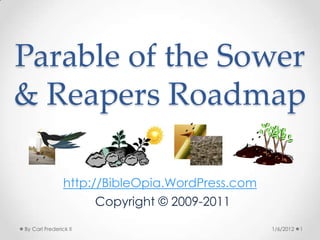 Parable Of The Sower And Reapers Roadmap