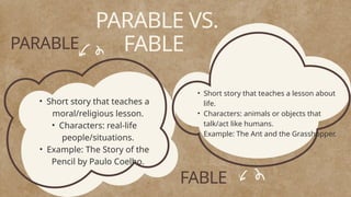 21st Century Literature PARABLES AND FABLES pptx 21st-century-literature-parables-and-fables-pptx
