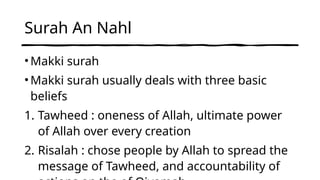 Parables of the Quran tawheed, islamic studies | PPTX