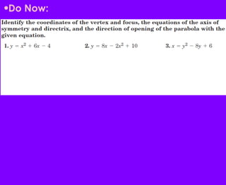 Do Now: 