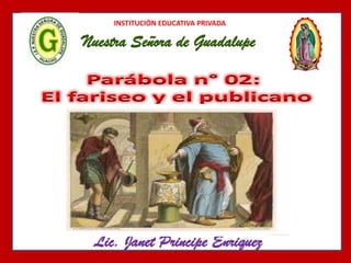 INSTITUCIÓN EDUCATIVA PRIVADA
Nuestra Señora de Guadalupe
Lic. Janet Principe Enriquez
 