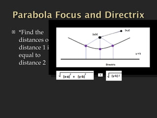 *Find the distances of distance 1 is equal to distance 2 