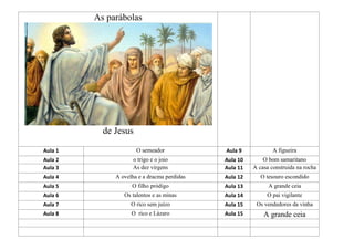 Parábolas de Jesus - 2022, PDF, Jesus