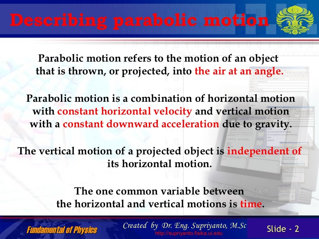 Parabolic motion