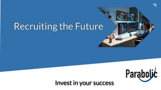 Invest in your success
Recruiting the Future
 