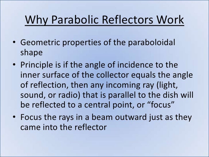 Parabolic Reflectors
