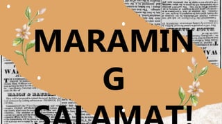 MARAMIN
G
 