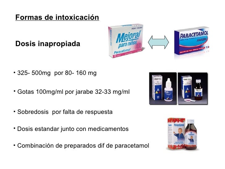 Intoxicacion por paracetamol en niños Intoxicacion por paracetamol en niños