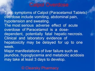 Calpol Tablets (Paracetamol or Acetaminophen) | ODP