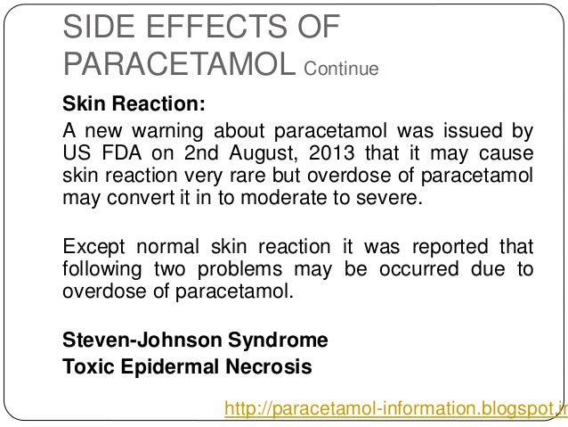 Paracetamol Side Effects In Infants
