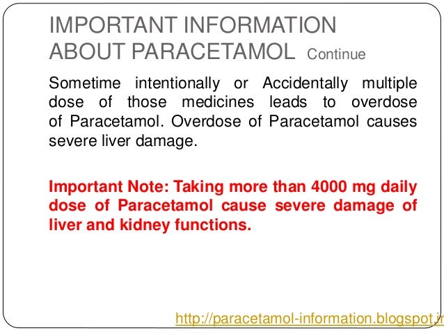 at 7 once paracetamol ppt information Paracetamol
