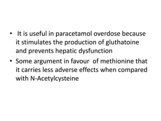 overdose paracetamol antidote overdose paracetamol antidote